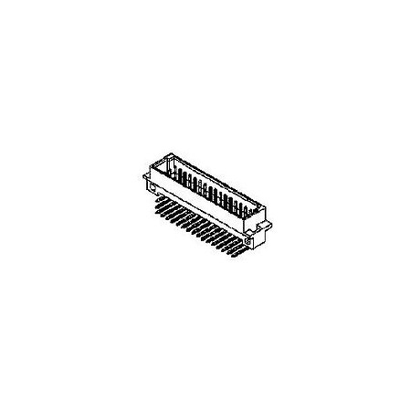 Molex Board Euro Connector, 96 Contact(S), 3 Row(S), Male, Right Angle, 0.1 Inch Pitch, Solder Terminal,  850030567